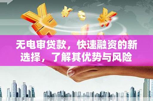 松北无电审贷款，快速融资的新选择，了解其优势与风险