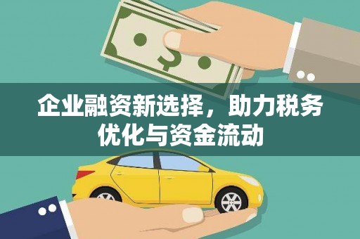 松北企业融资新选择，助力税务优化与资金流动