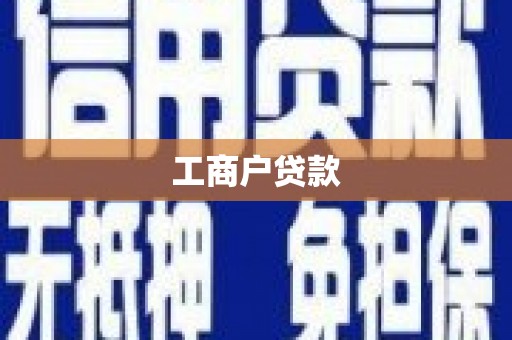 松北工商户贷款