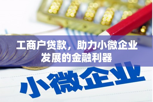 松北工商户贷款，助力小微企业发展的金融利器