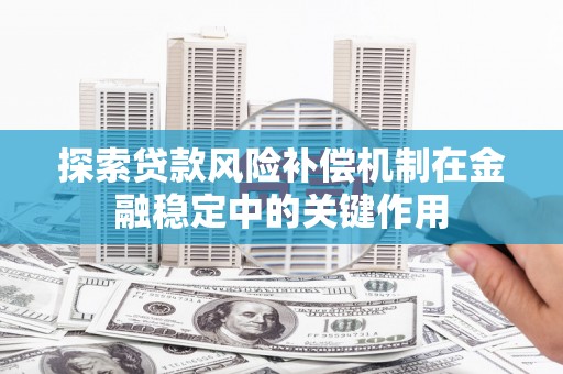 松北探索贷款风险补偿机制在金融稳定中的关键作用