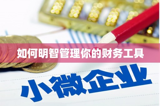 松北如何明智管理你的财务工具