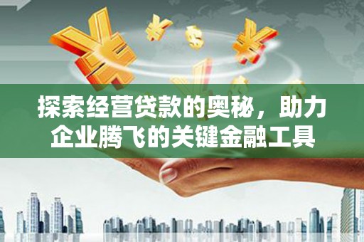松北探索经营贷款的奥秘，助力企业腾飞的关键金融工具