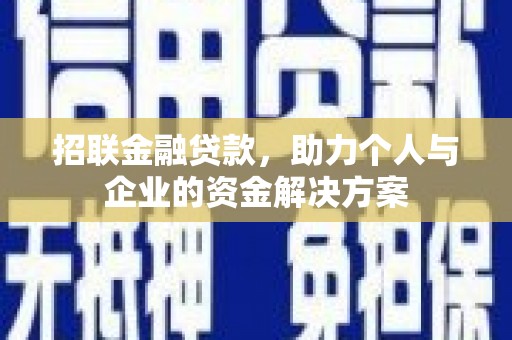 松北招联金融贷款，助力个人与企业的资金解决方案
