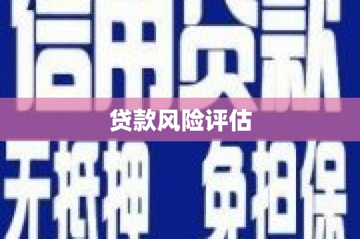 松北贷款风险评估