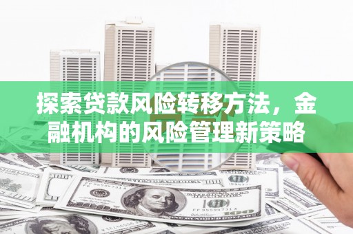 松北探索贷款风险转移方法，金融机构的风险管理新策略