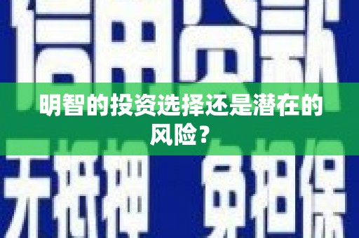 松北明智的投资选择还是潜在的风险？