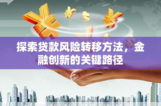 松北探索贷款风险转移方法，金融创新的关键路径