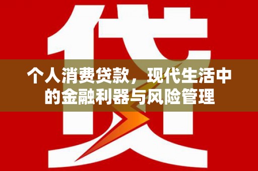 松北个人消费贷款，现代生活中的金融利器与风险管理