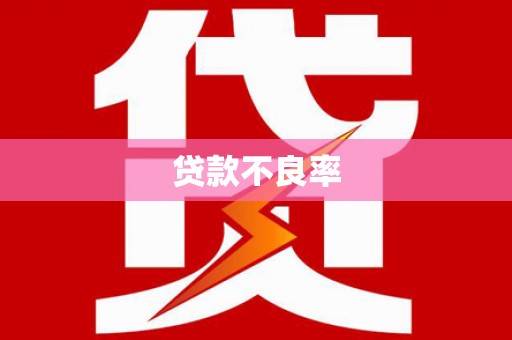 松北贷款不良率