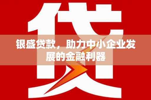 松北银盛贷款，助力中小企业发展的金融利器