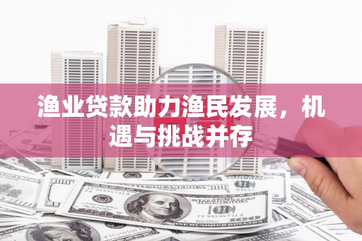 松北渔业贷款助力渔民发展，机遇与挑战并存