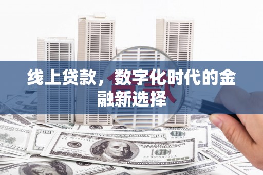 松北线上贷款，数字化时代的金融新选择