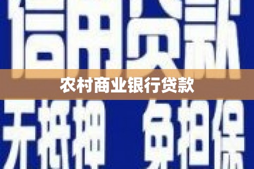 松北农村商业银行贷款