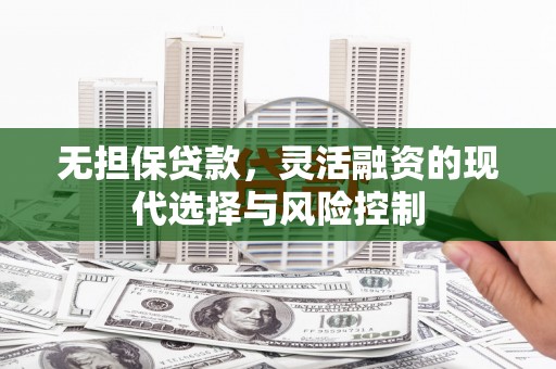 松北无担保贷款，灵活融资的现代选择与风险控制