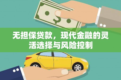 松北无担保贷款，现代金融的灵活选择与风险控制