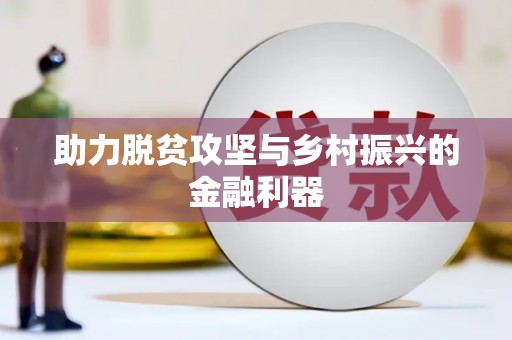 松北助力脱贫攻坚与乡村振兴的金融利器