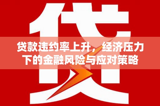 松北贷款违约率上升，经济压力下的金融风险与应对策略