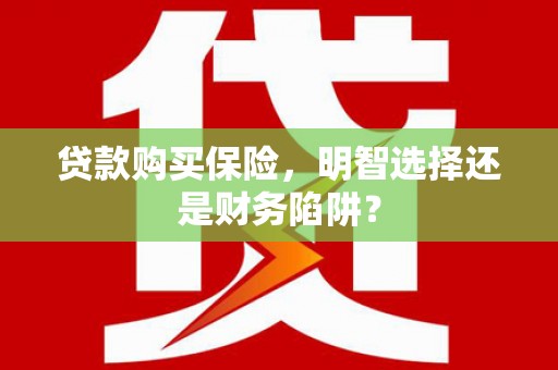 松北贷款购买保险，明智选择还是财务陷阱？