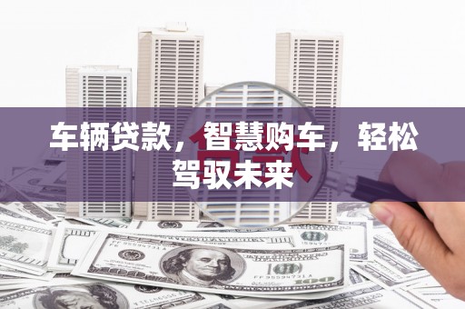 松北车辆贷款，智慧购车，轻松驾驭未来