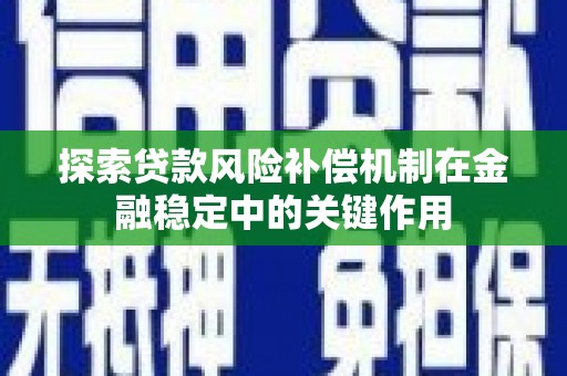 松北探索贷款风险补偿机制在金融稳定中的关键作用
