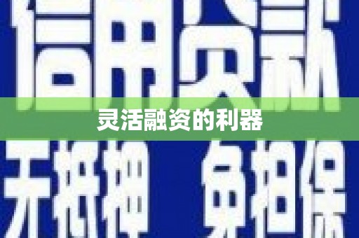松北灵活融资的利器