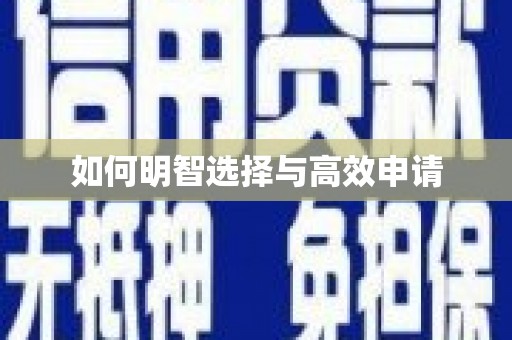 松北如何明智选择与高效申请