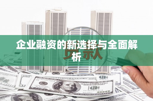 松北企业融资的新选择与全面解析
