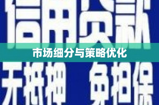 松北市场细分与策略优化