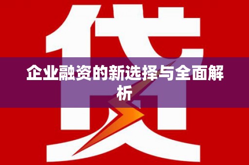 松北企业融资的新选择与全面解析