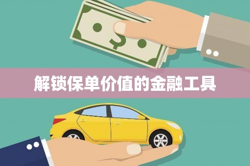 松北解锁保单价值的金融工具