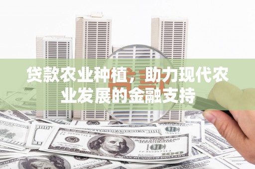 松北贷款农业种植，助力现代农业发展的金融支持