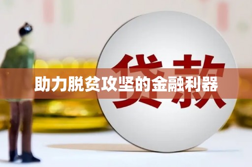 松北助力脱贫攻坚的金融利器